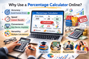 Percentage Calculator Online Benefits: Accuracy, Speed, Convenience, Versatility