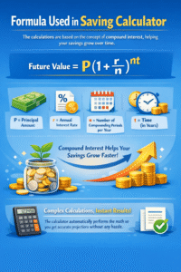 Salary Calculator Online formula explaining salary calculation with basic salary, deductions, tax and net salary breakdown